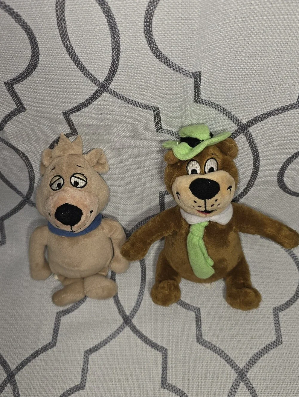 Vintage Hanna- Barbera Stuffed Animal Yogi Bear & Boo Boo Bear Plush Read Below